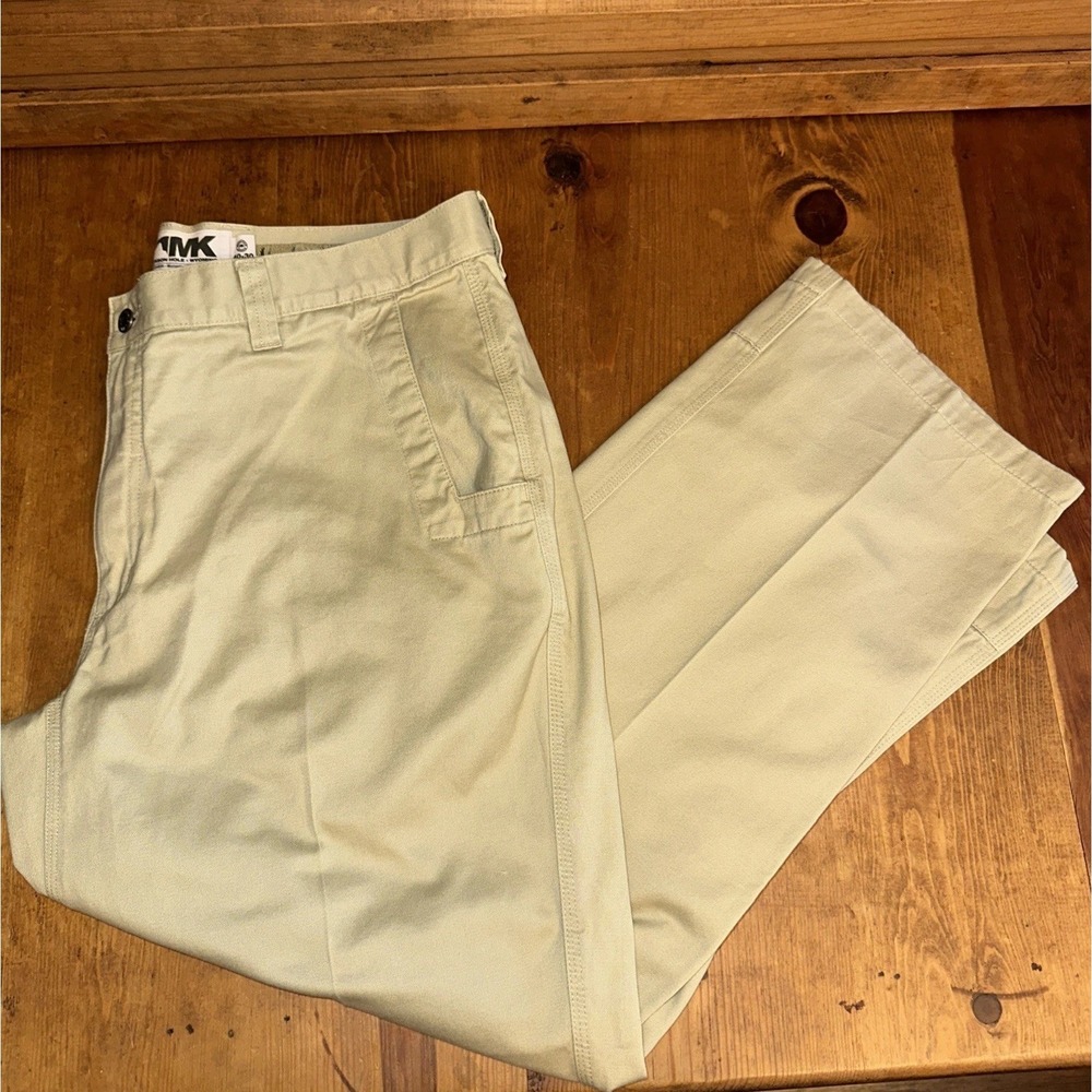 Mountain Khakis Pants Beige Hiking Teton Twill Comfort 40x30 (38x30)